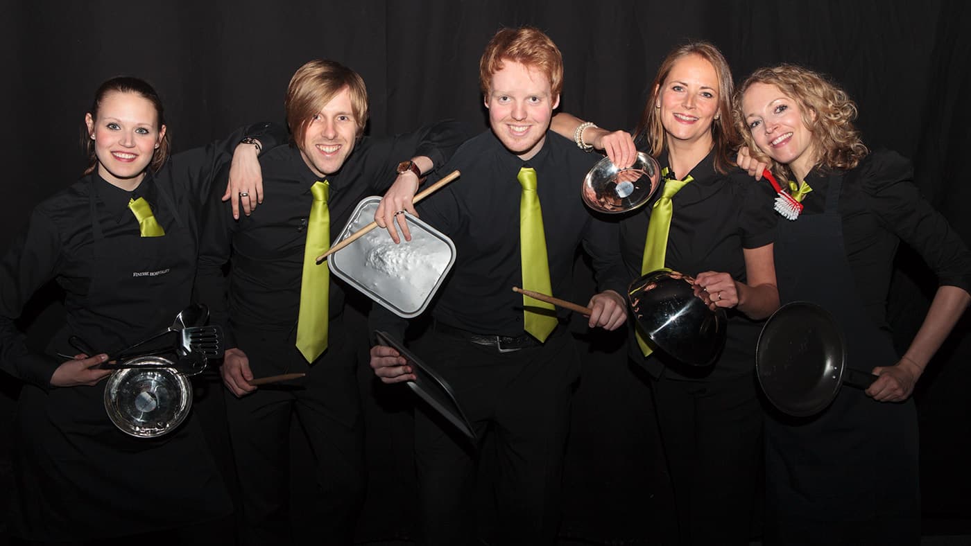 Photo of musicians in Crashing Waiters