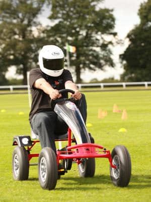 Beat the Stig team building activity using driving