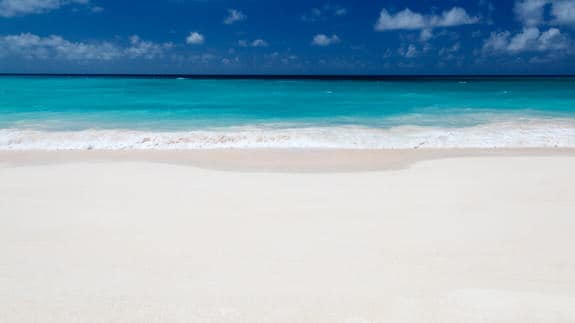 Beach scene for team Olympics