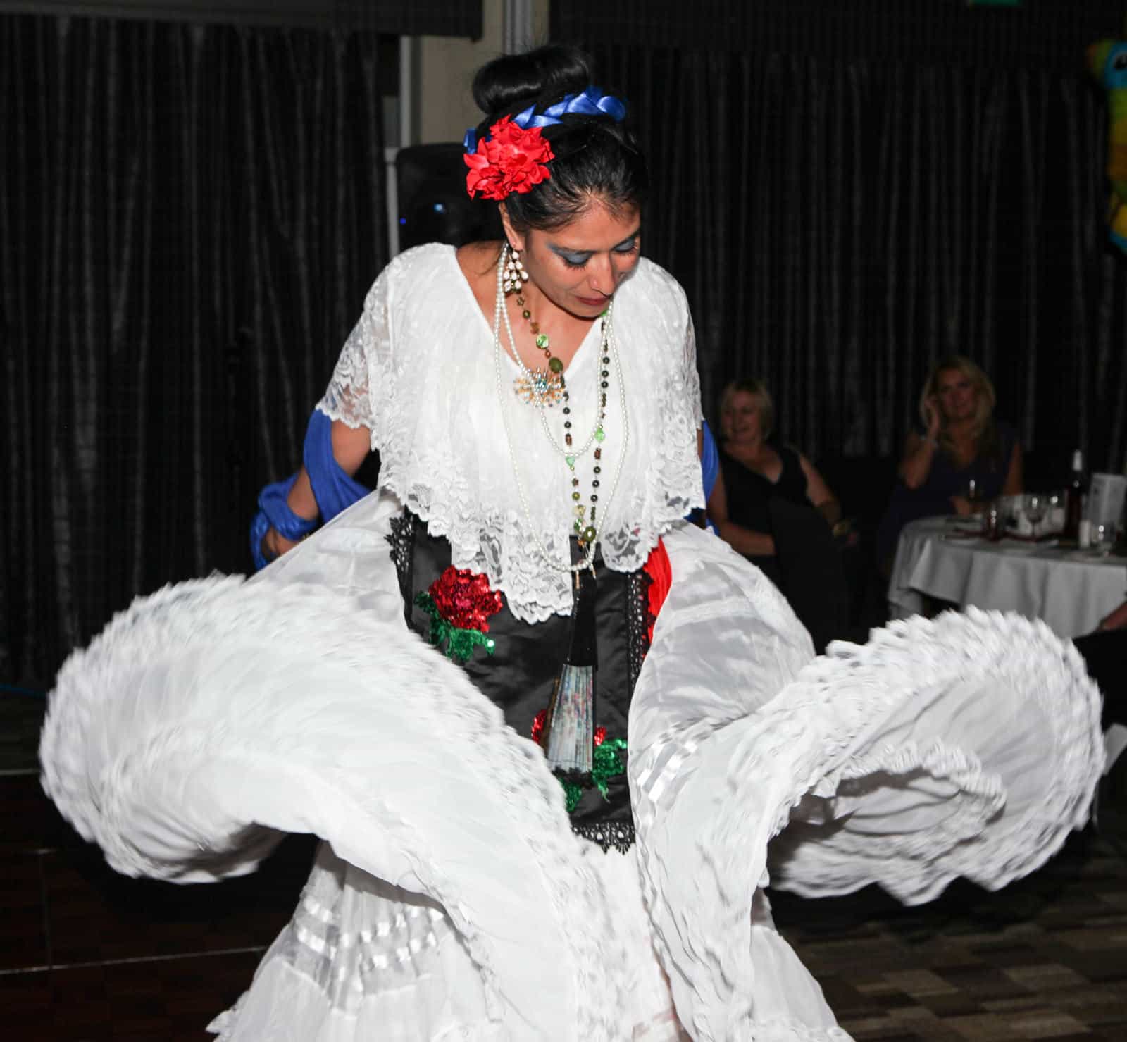 Mexican dancing for an evening event