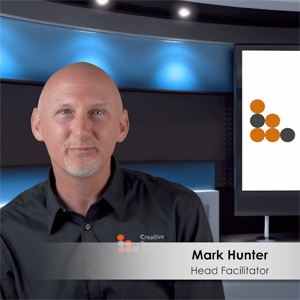 Mark Hunter in the Creative Team Events TV studio